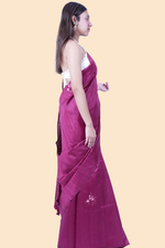 Load image into Gallery viewer, Tussar Silk with Hand Work - Maroon Color
