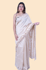 Load image into Gallery viewer, Tussar Saree with cut work
